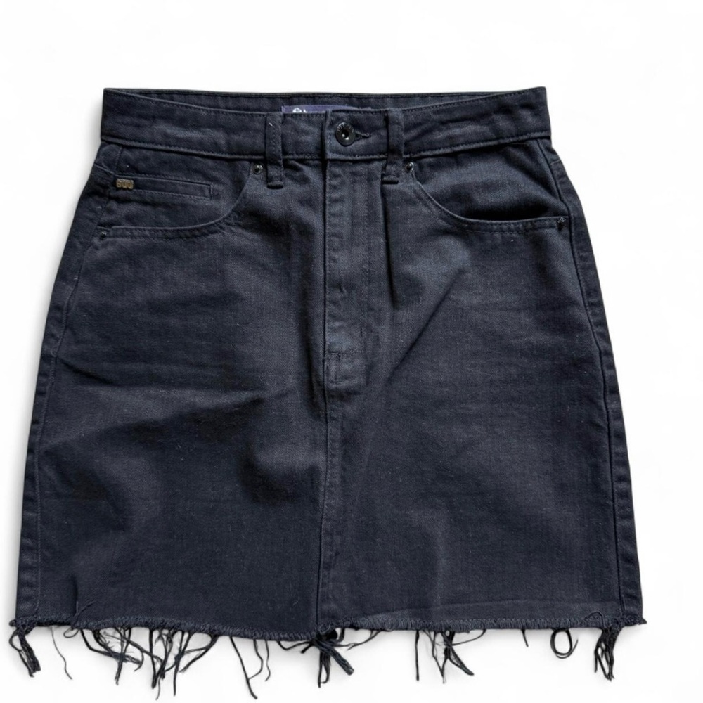 NWOT Boutique Brand black denim mini skirt